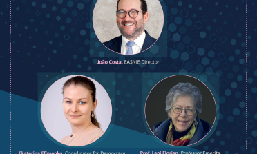 The three webinar speakers: Jo?o Costa, Ekaterina Efimenko and Lani Florian