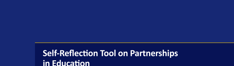 Front cover of the Self-Reflection Tool on Partnerships in Education: Guidance and Methodology Report