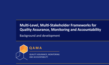 Cover of the QAMA background paper